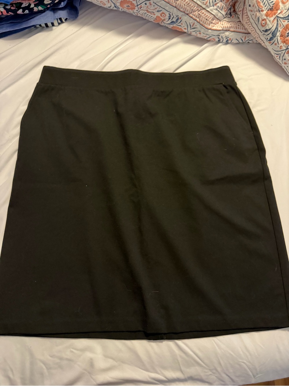Sonoma Black Pull On Knit Skirt 1X